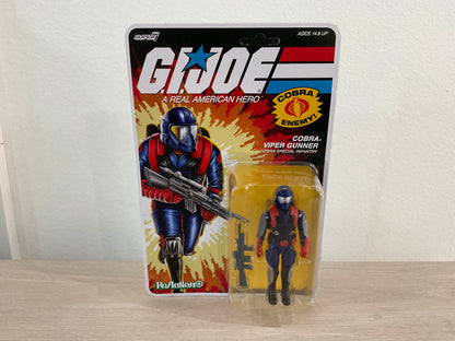 G.I. Joe Super7 ReAction+ Cobra Viper Gunner 4" Action Figure