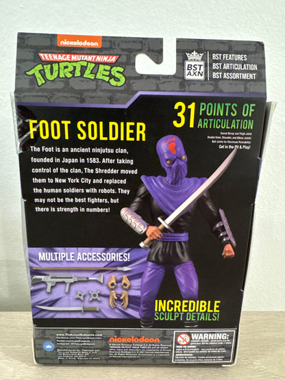 The Loyal Subjects BST AXN Teenage Mutant Ninja Turtles Foot Soldier 5" Figure