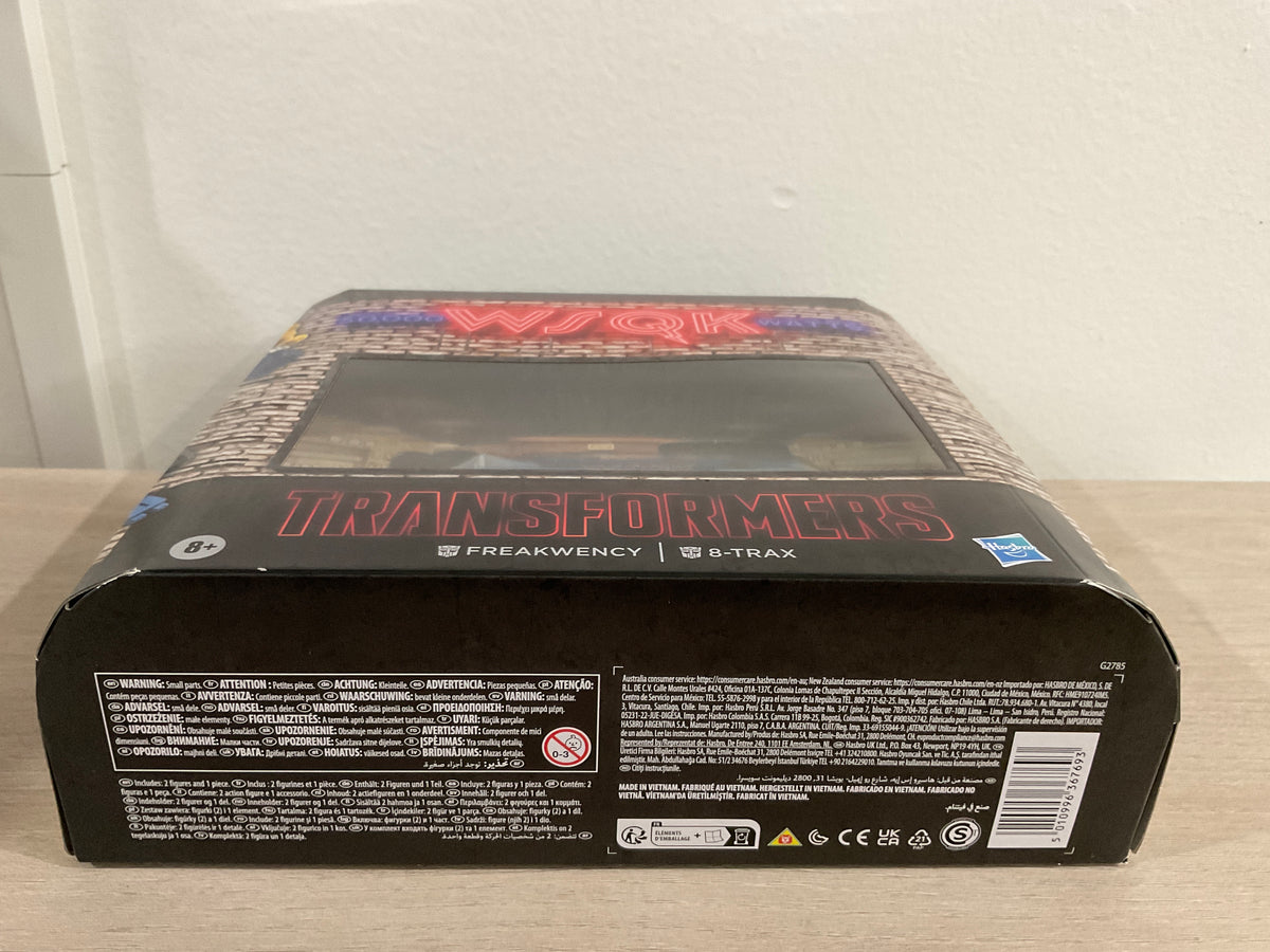 Transformers Collaborative Stranger Things Freakwency & 8-Trax Action Figures