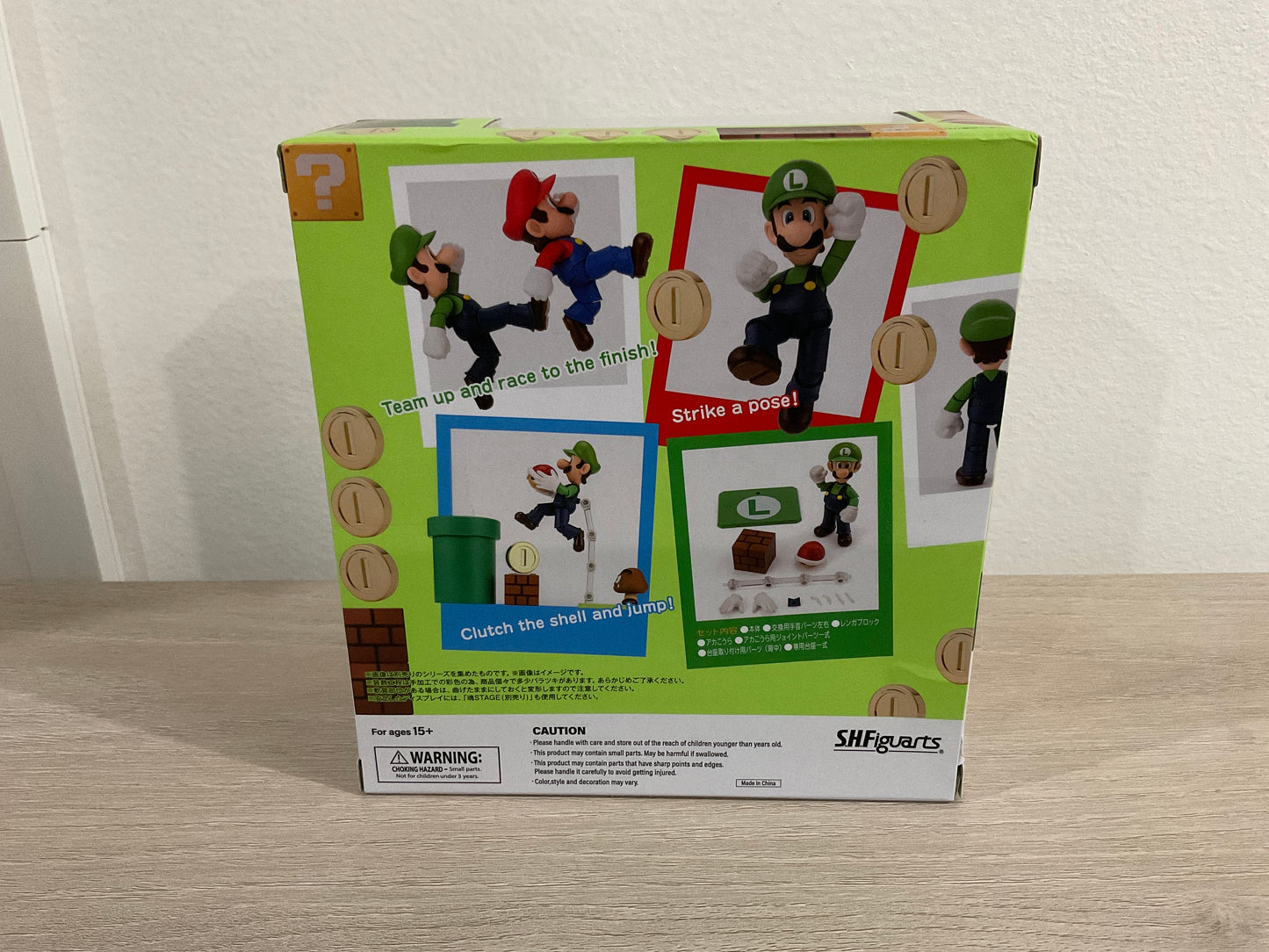 Tamashii Nations Super Mario Luigi S.H.Figuarts Action Figure