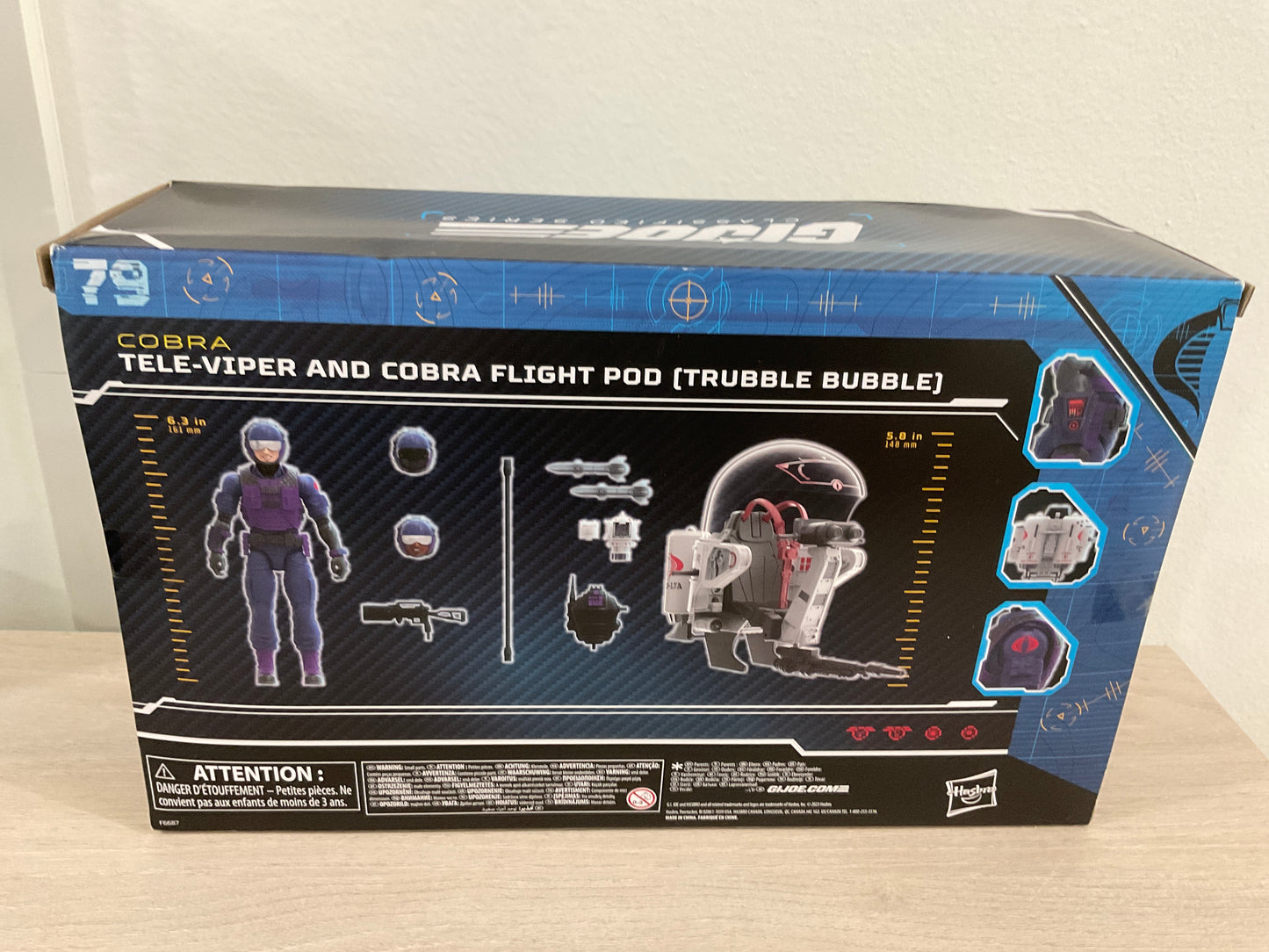 G.I. Joe Classified Series Tele-Viper & Cobra Flight Pod (Trubble Bubble) 6-Inch Vehicle Set