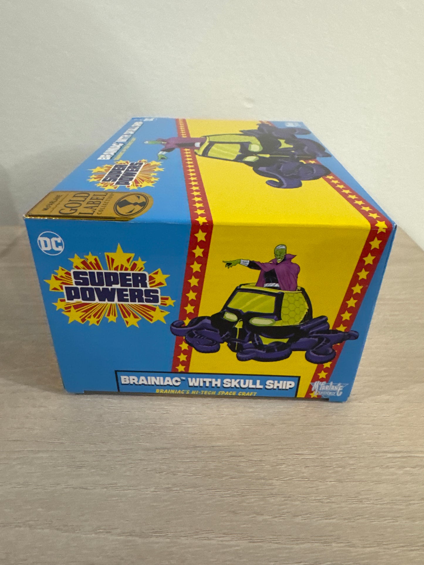 Brainiac w/Skull Ship: Panic in the Sky (DC Super Powers) Gold Label 4.5" Figure & Vehicle