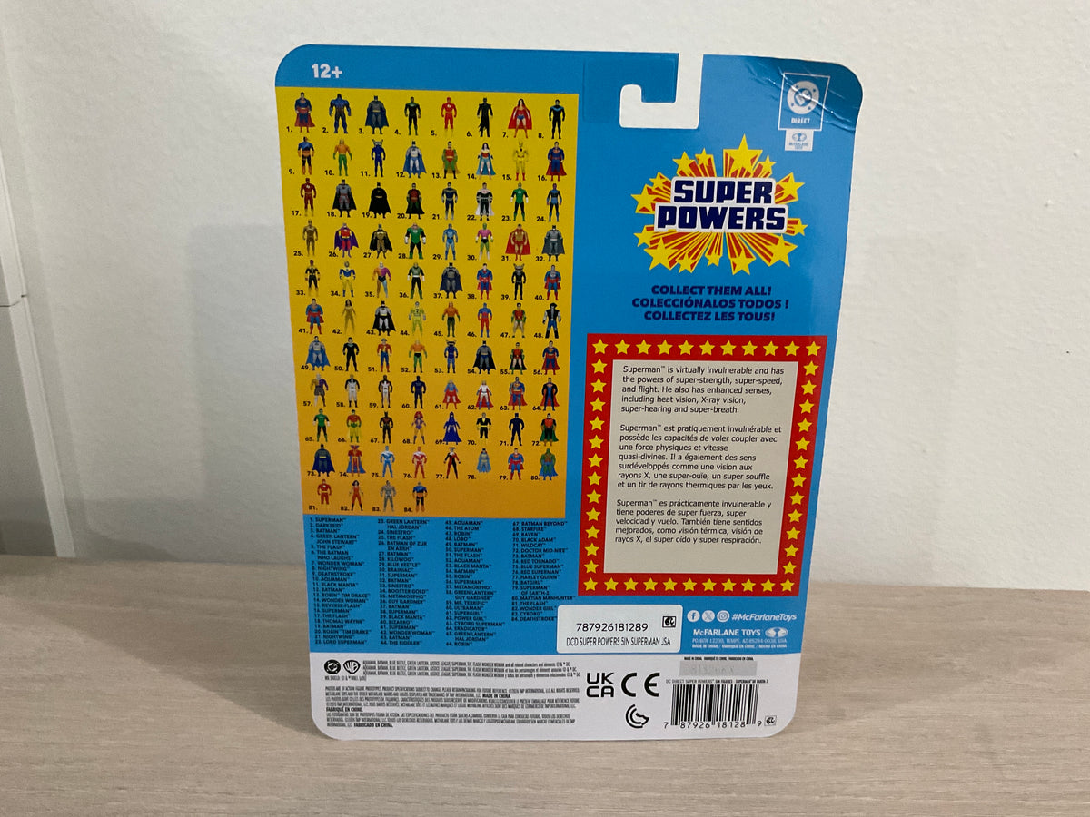 DC Super Powers Wave 16 Superman Justice Society of America 4.5" Action Figure - Substandard Card