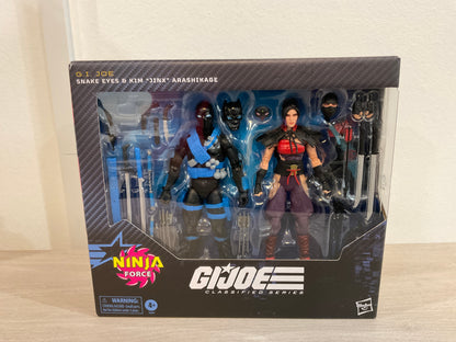 G.I. Joe Classified Series #223 Ninja Force Snake Eyes & Kim “Jinx” Arashikage 6" Action Figure 2-Pack