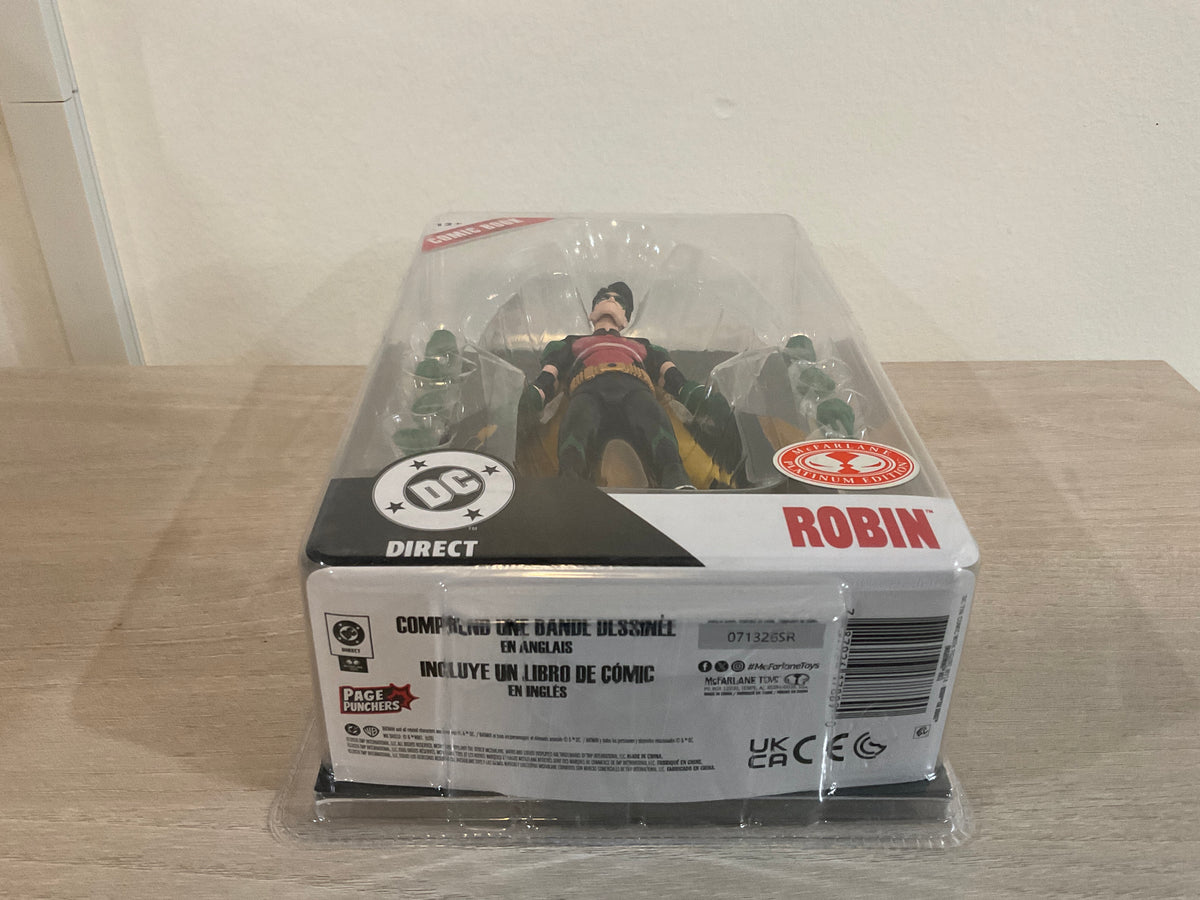 DC Direct Robin Tim Drake (Nightwing #81) Red Platinum 7" Action Figure with Comic