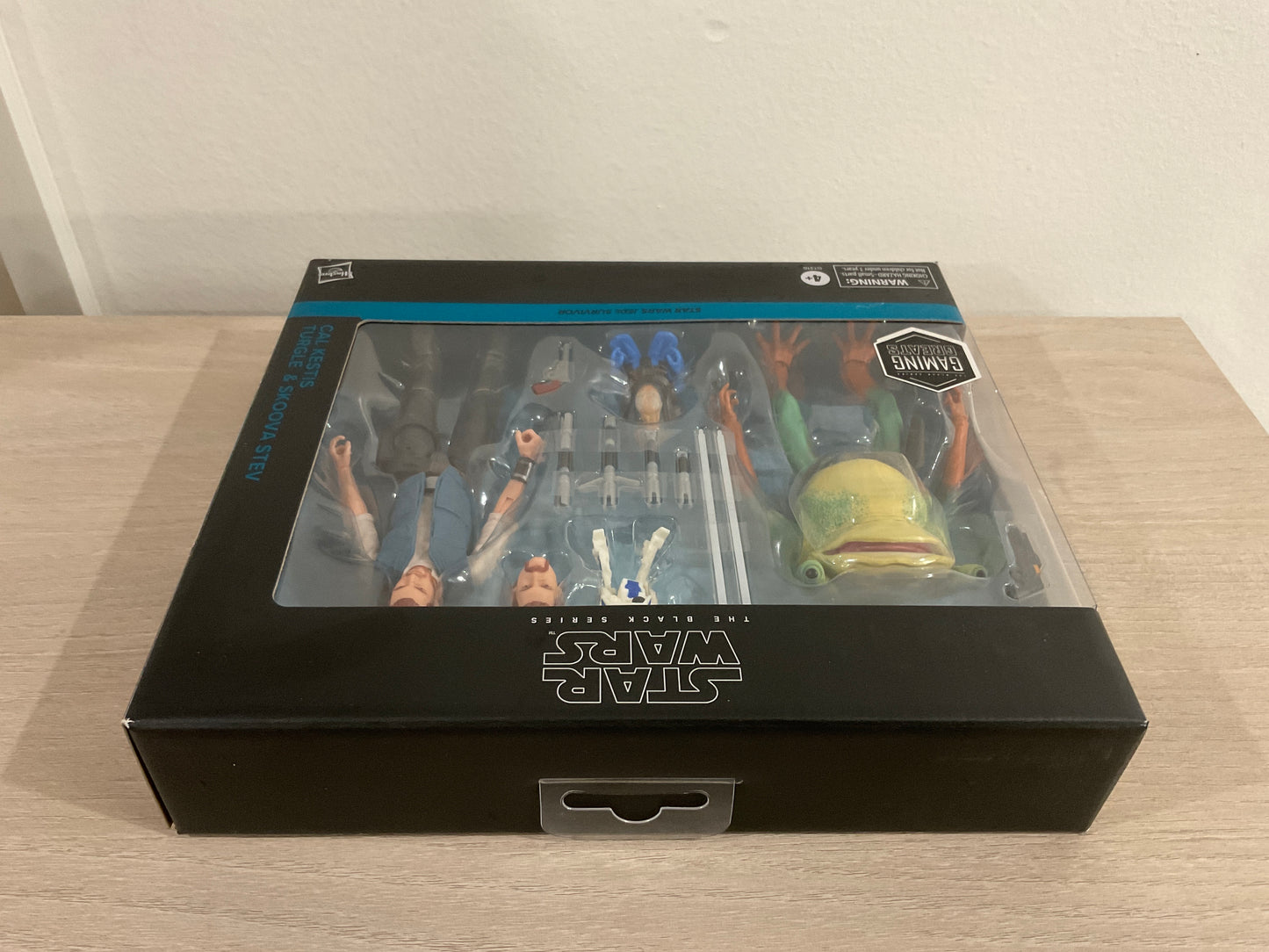 Star Wars The Black Series Cal Kestis, BD-1, Turgle & Skoova Stev – Jedi: Survivor Gaming Greats 6-Inch Action Figure Multipack