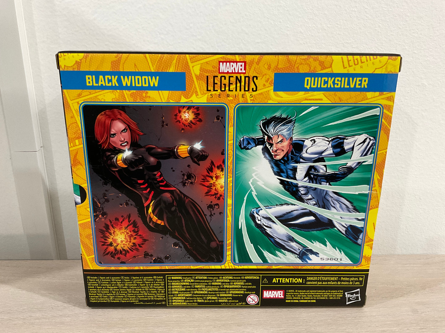 Avengers Marvel Legends Series Black Widow and Quicksilver 6-Inch Action Figure 2-Pack
