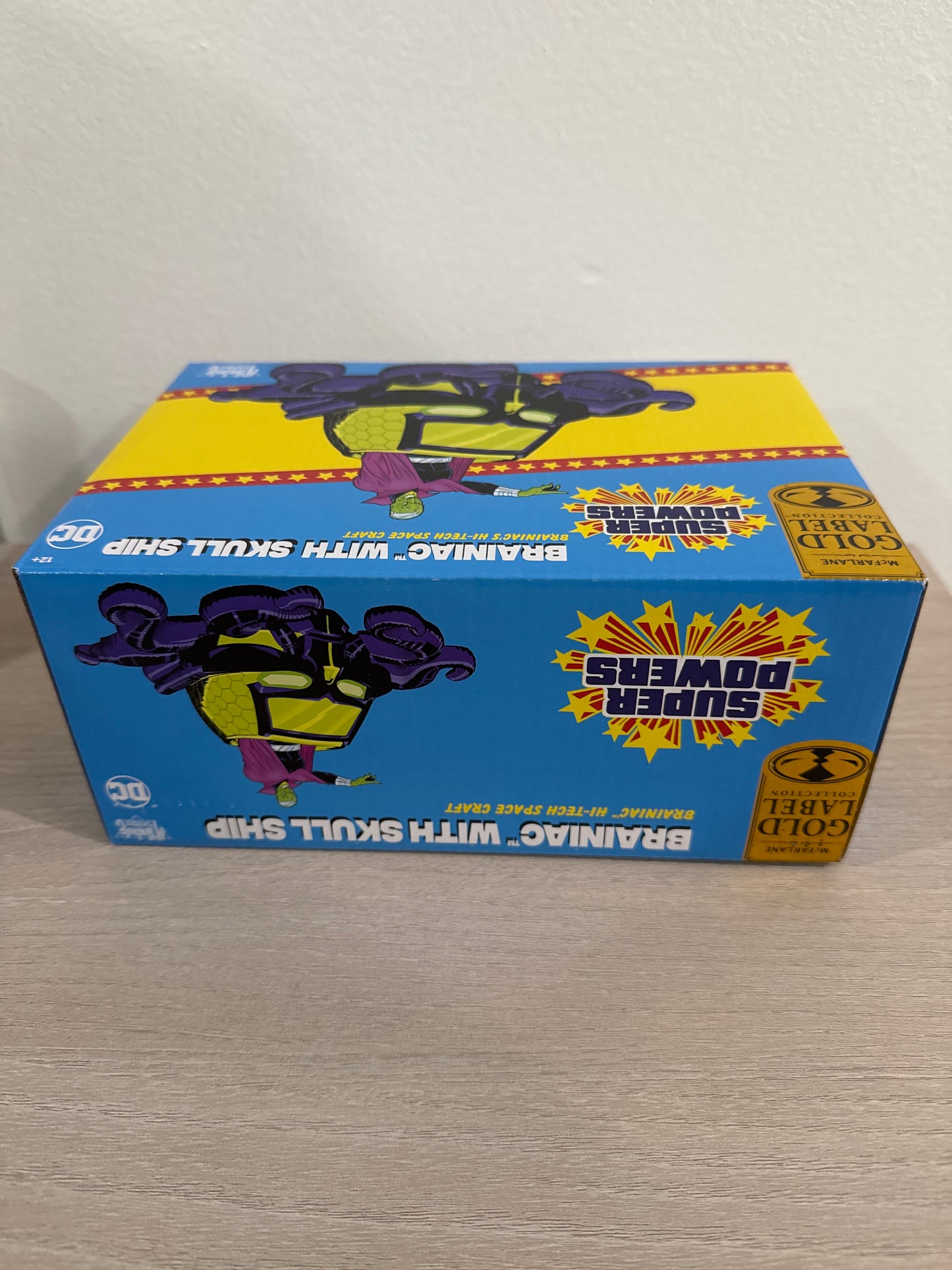 Brainiac w/Skull Ship: Panic in the Sky (DC Super Powers) Gold Label 4.5" Figure & Vehicle