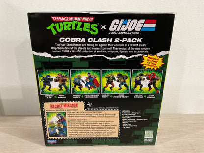 Teenage Mutant Ninja Turtles x G.I. Joe Shipwreck x Michelangelo vs. Cobra Commander x Shredder Action Figure Set