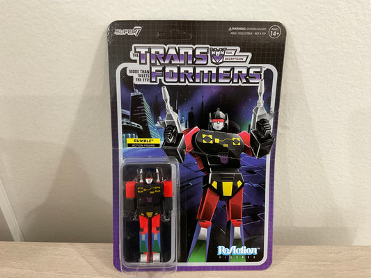Super7 ReAction Transformers – Rumble (Red) 3.75-Inch Action Figure (Substandard)