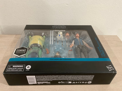 Star Wars The Black Series Cal Kestis, BD-1, Turgle & Skoova Stev – Jedi: Survivor Gaming Greats 6-Inch Action Figure Multipack