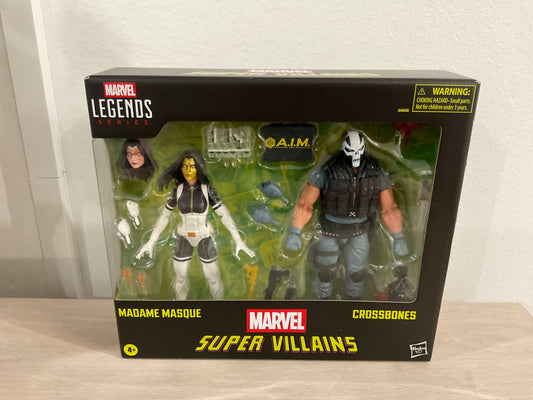 Marvel Legends Series Madame Masque & Crossbones 2-Pack – Marvel Super-Villains Comics 6-Inch Action Figures - Exclusive