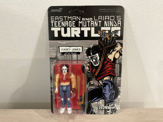 Super7 ReAction Teenage Mutant Ninja Turtles – Casey Jones (Comic Color) 3.75-Inch Figure