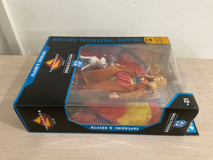 Supergirl and Krypto (DC Multiverse: Supergirl Movie) 7-Inch Gold Label Action Figure Deluxe Theatrical Edition – McFarlane Toys (Substandard Card)