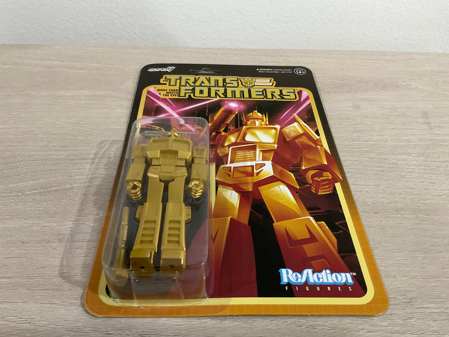 Transformers ReAction Figures Wave 1 Optimus Prime (Golden Lagoon) Action Figure