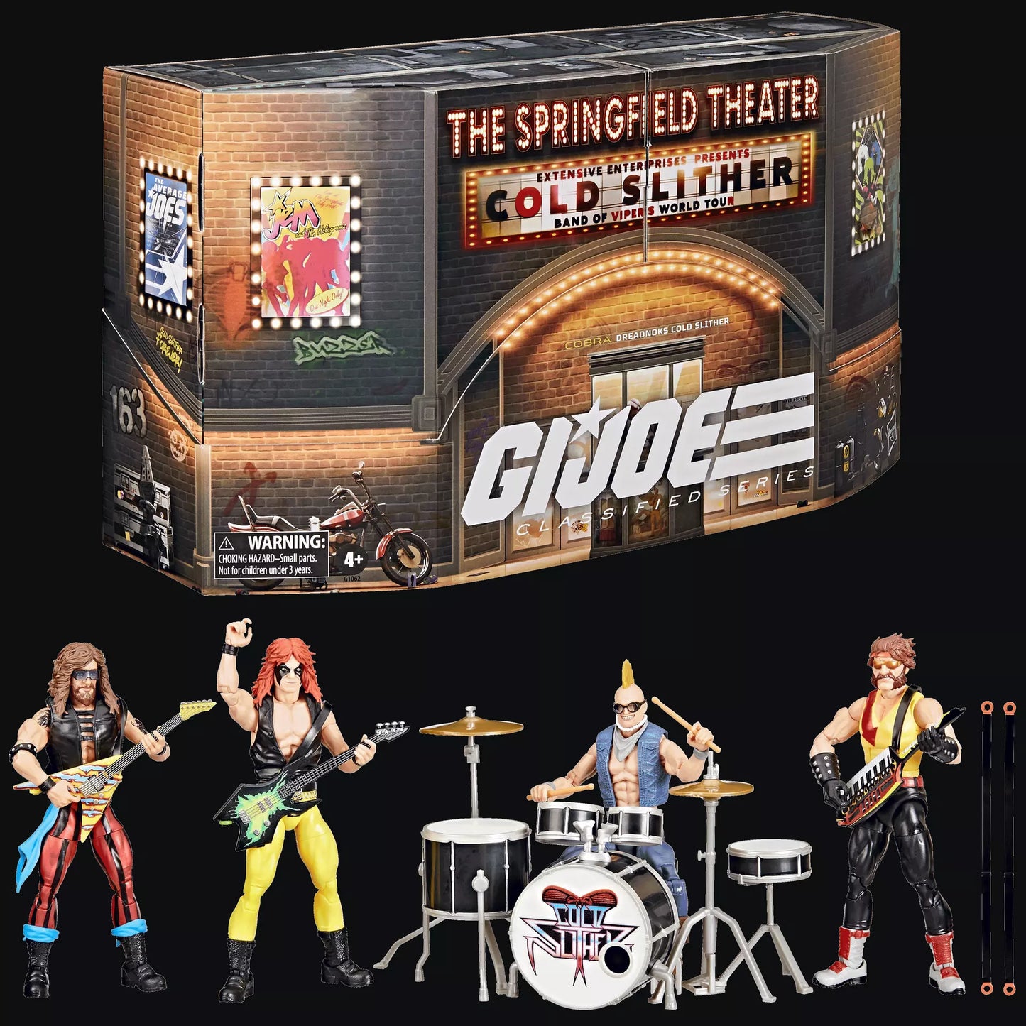 G.I. Joe Classified Series #163 – Cold Slither “Band of Vipers Tour” Commemorative 6" Figure Set (SDCC 2025 Exclusive)