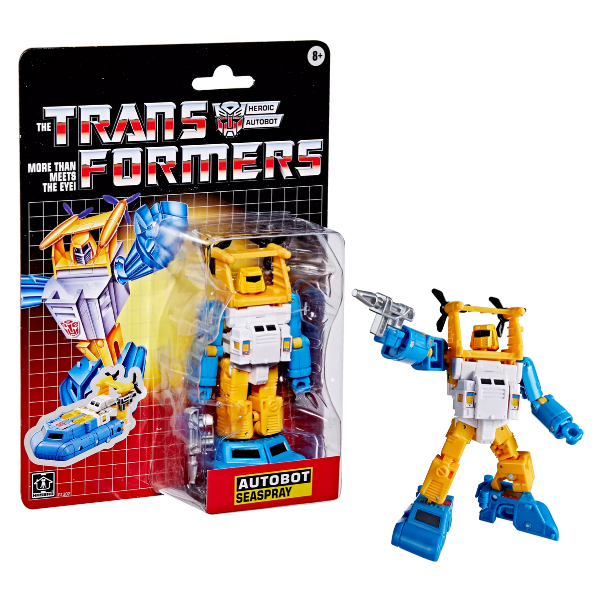 Transformers Toys Autobot Seaspray – Retro G1-Inspired 5-Inch Action Figure