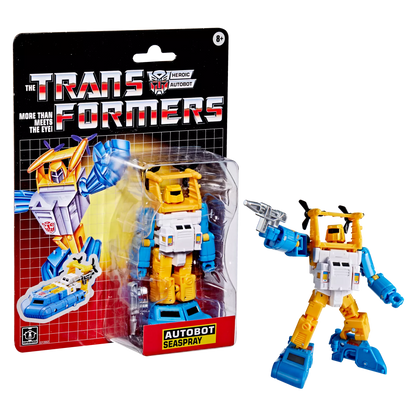Transformers Toys Autobot Seaspray – Retro G1-Inspired 5-Inch Action Figure