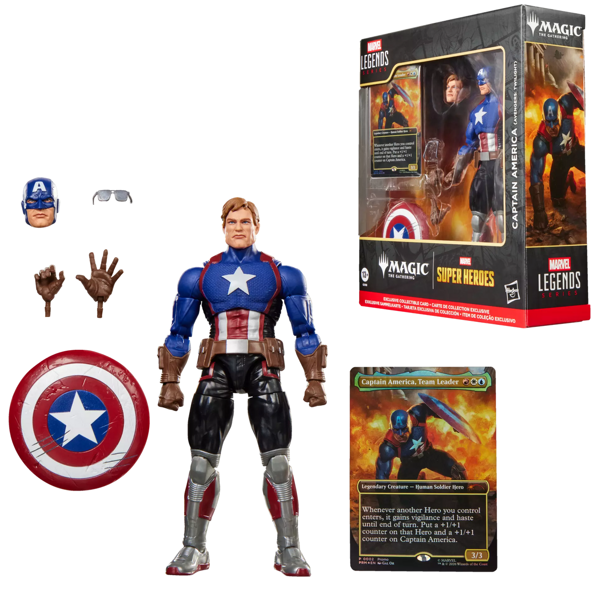 Marvel Legends Magic: The Gathering Captain America Avengers: Twilight 6" Action Figure