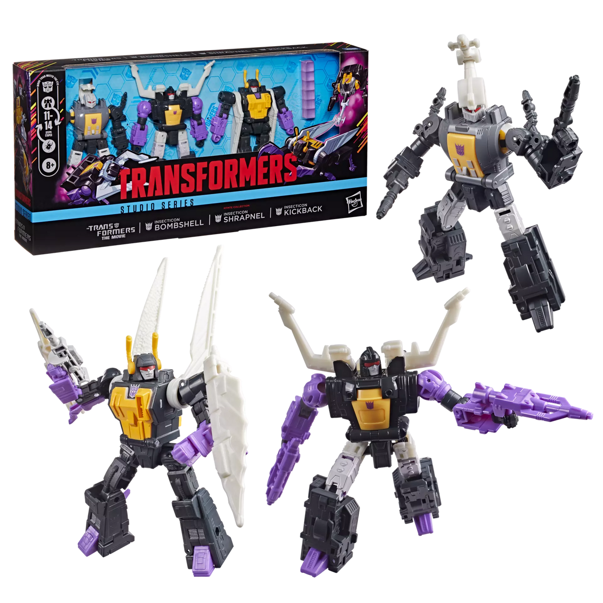 Transformers Studio Series The Transformers: The Movie MTMTE Collection Insecticons 3-Pack