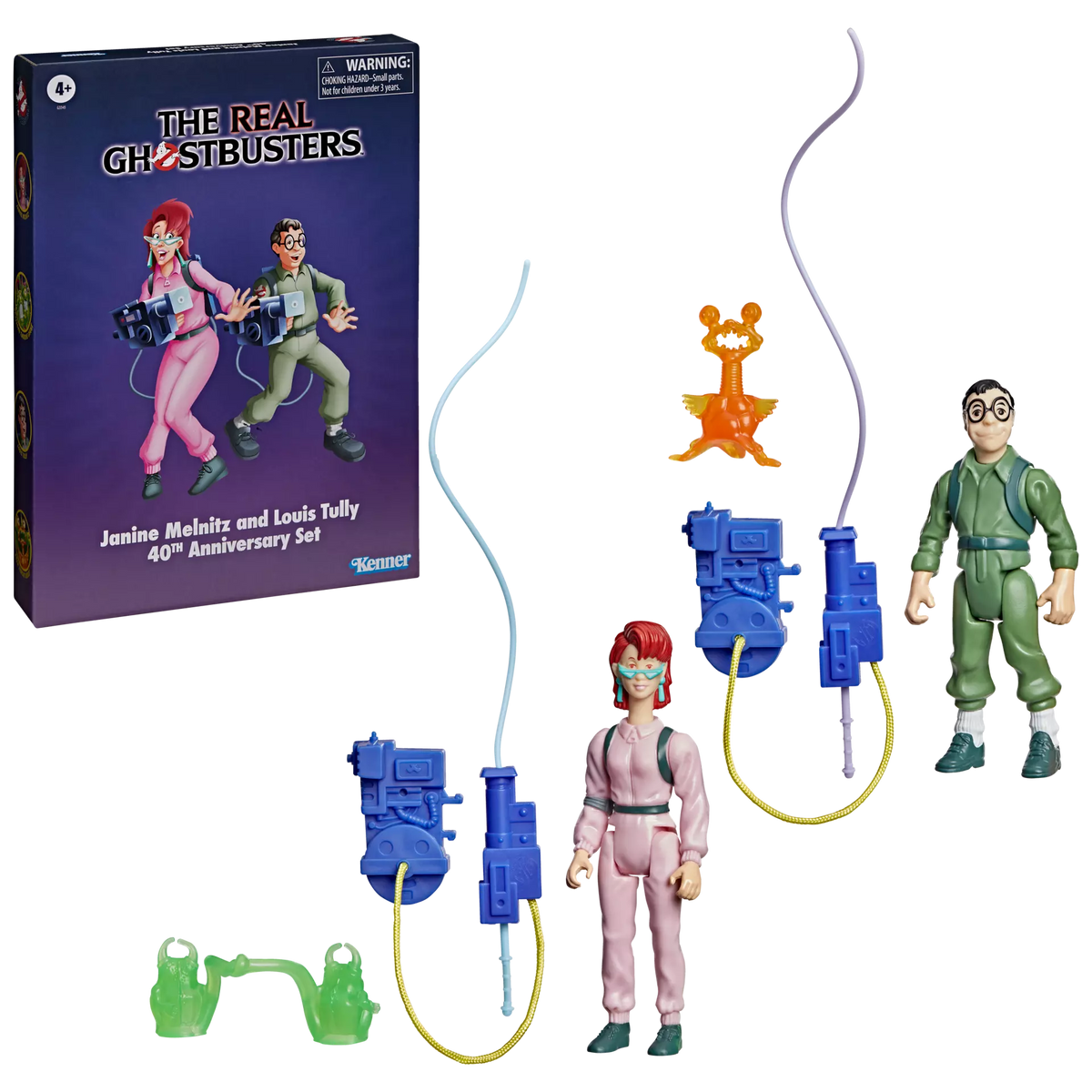 The Real Ghostbusters Kenner Classics Janine Melnitz & Louis Tully 40th Anniversary Set