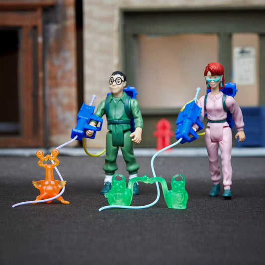 The Real Ghostbusters Kenner Classics Janine Melnitz & Louis Tully 40th Anniversary Set