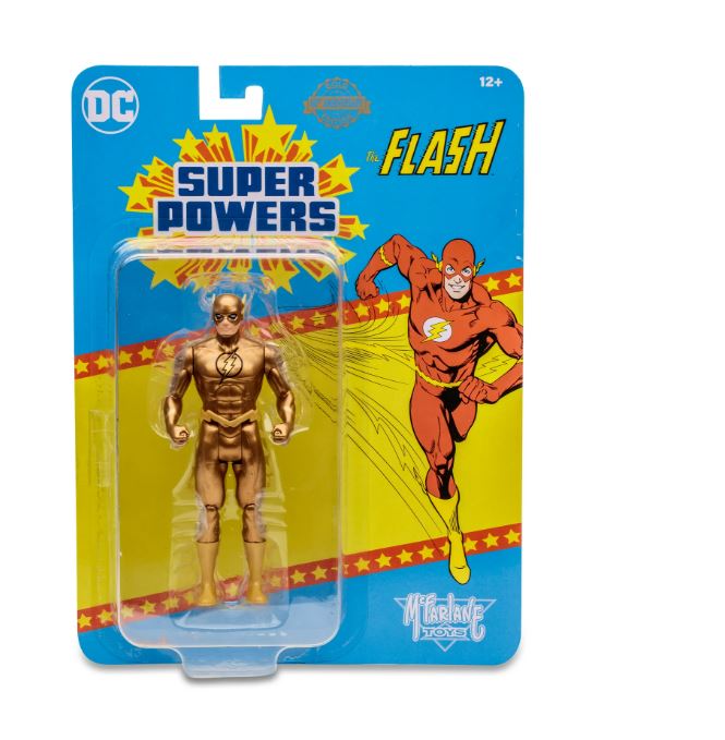 DC  Super Powers 4.5" Figures Wave 6 - The Flash (Gold Variant) Action Figure