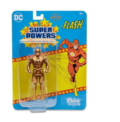 DC  Super Powers 4.5" Figures Wave 6 - The Flash (Gold Variant) Action Figure