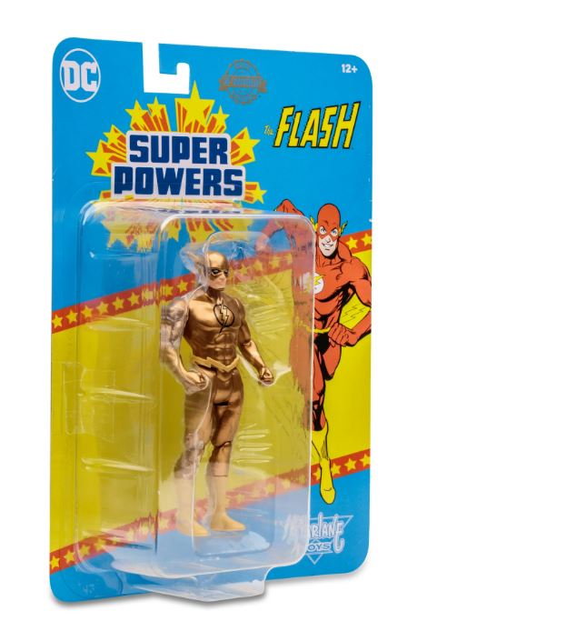 DC  Super Powers 4.5" Figures Wave 6 - The Flash (Gold Variant) Action Figure