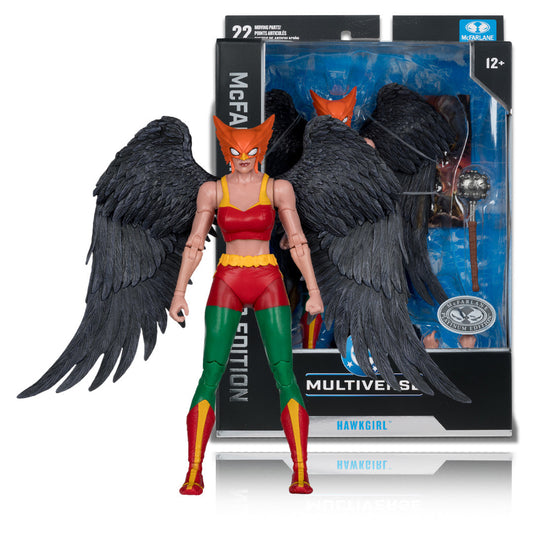 DC McFarlane Collector Edition #63 Platinum Edition Hawkgirl (First Appearance) 7-Inch Scale Action Figure – Chase Variant