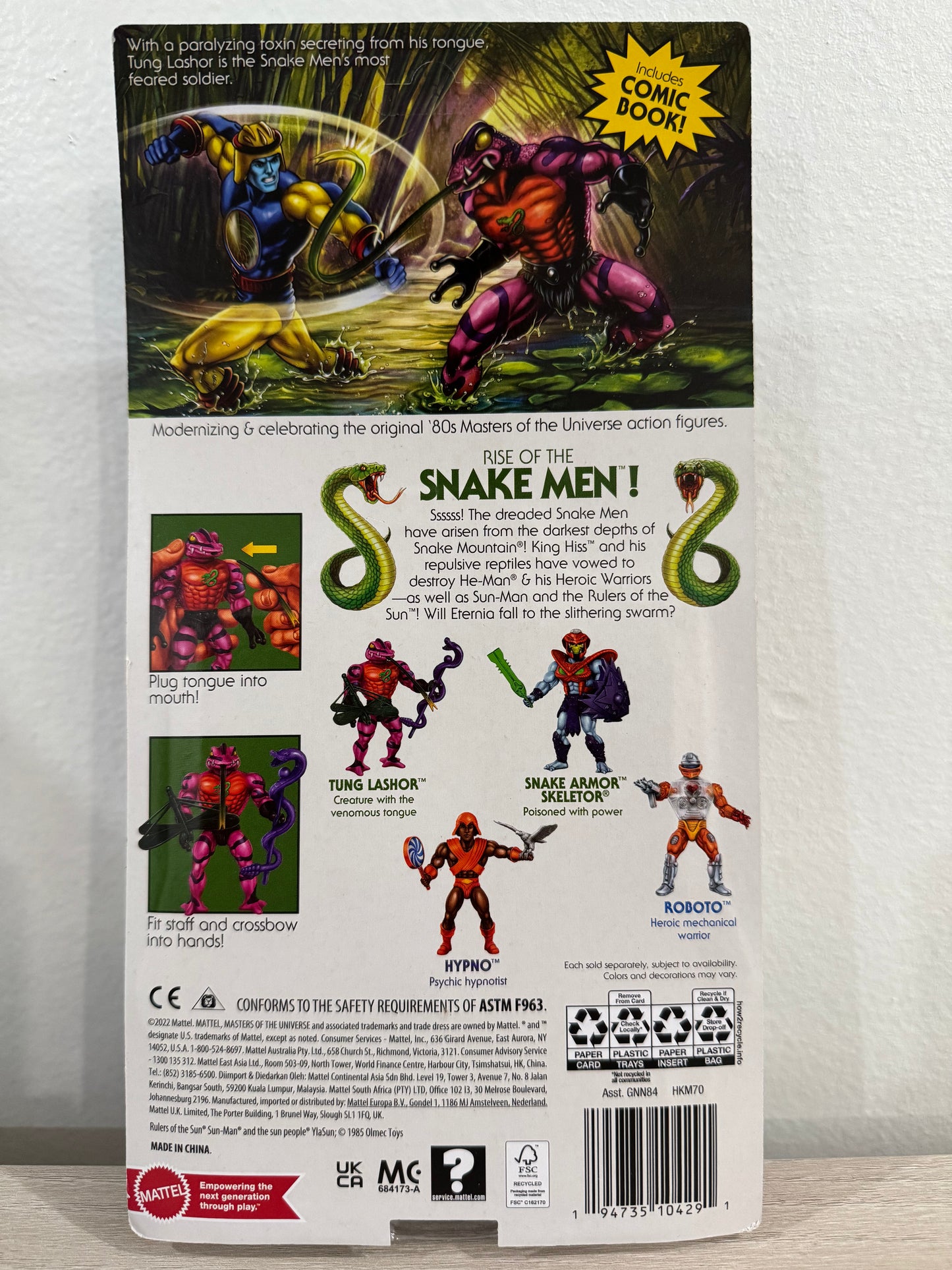 Masters of the Universe Origins Rise of Snake Men Tung Lashor Action Figure (Substandard)