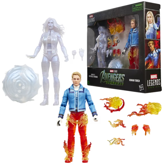 Marvel Legends Invisible Woman & Human Torch 2-Pack – Avengers: Doomsday 6-Inch Action Figures