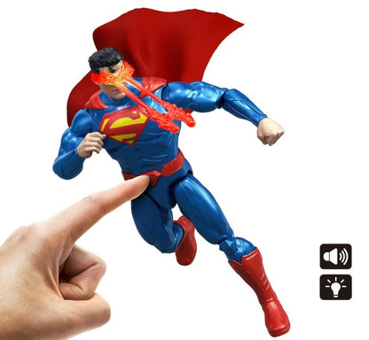 Heat Vision Superman DC Comics Feature Figure with Lights & Sounds – Mattel