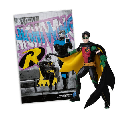 DC Direct Robin Tim Drake (Nightwing #81) Red Platinum 7" Action Figure with Comic