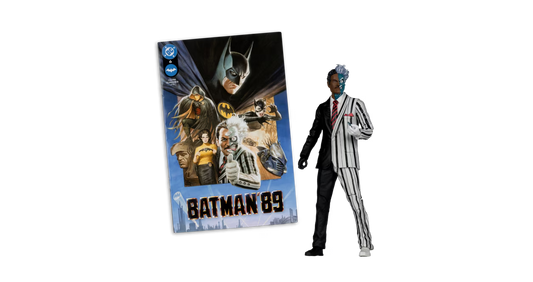 DC Direct Page Punchers Two-Face (Batman ’89) Red Platinum Edition 7-Inch Action Figure with Comic