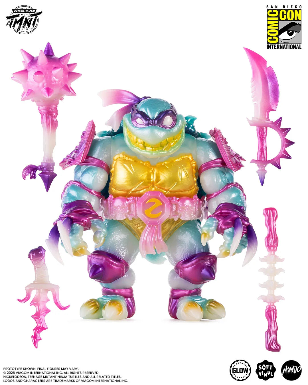 Mondo Teenage Mutant Ninja Turtles Slash Soft Vinyl Figure – Mutagen Glow Variant