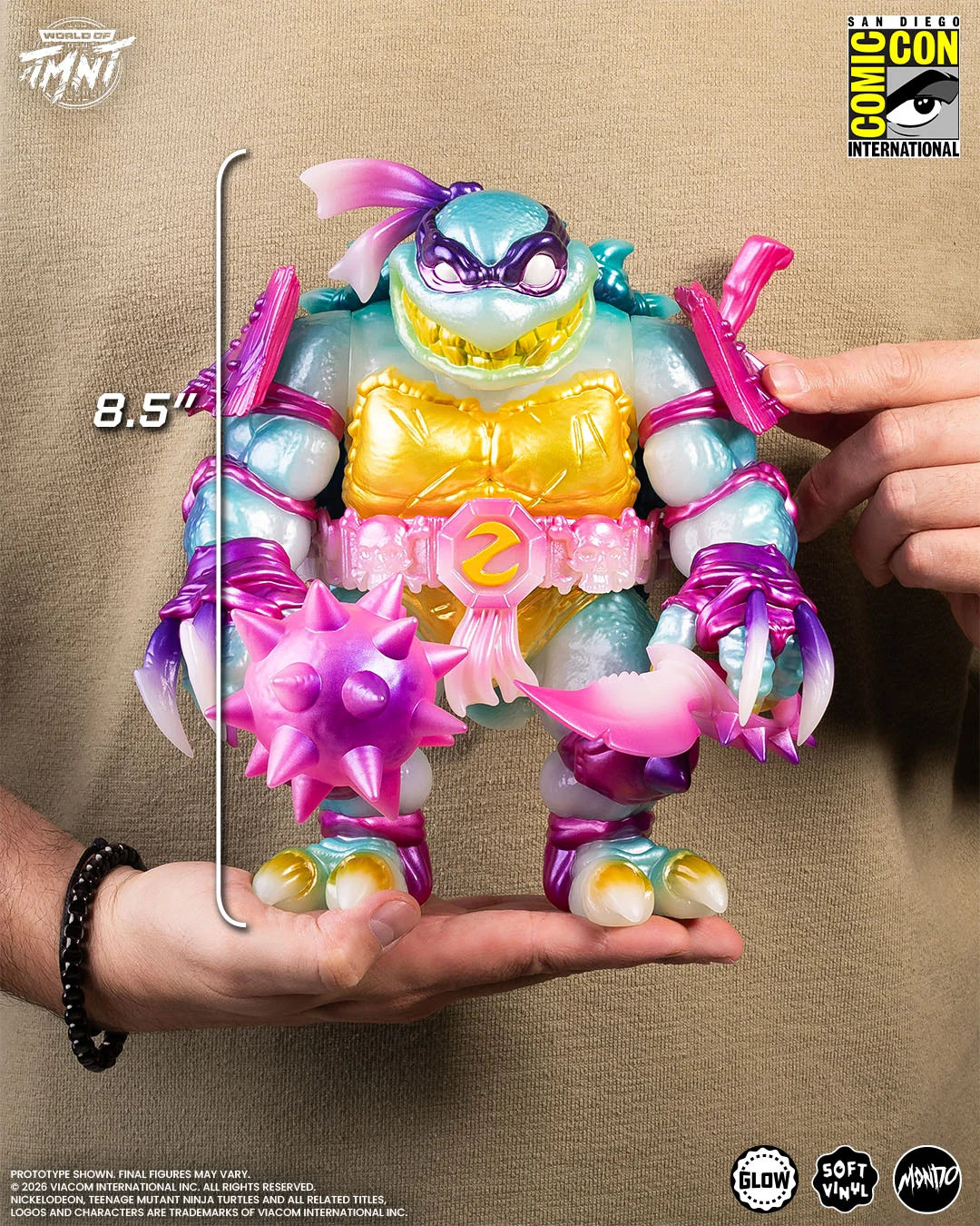 Mondo Teenage Mutant Ninja Turtles Slash Soft Vinyl Figure – Mutagen Glow Variant
