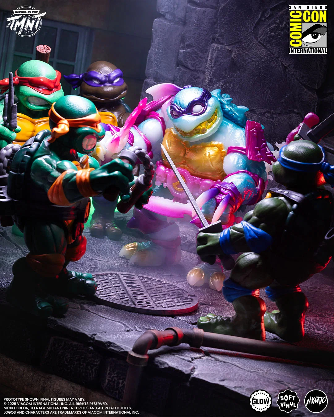 Mondo Teenage Mutant Ninja Turtles Slash Soft Vinyl Figure – Mutagen Glow Variant