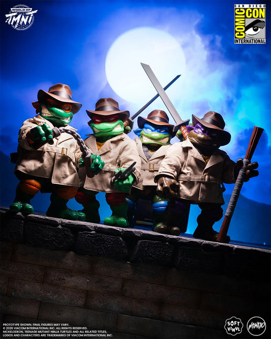 Mondo Teenage Mutant Ninja Turtles Undercover Turtles Soft Vinyl Figures 4-Pack – SDCC 2026 Exclusive