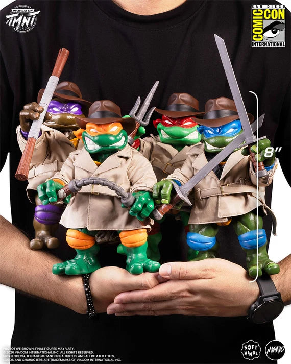 Mondo Teenage Mutant Ninja Turtles Undercover Turtles Soft Vinyl Figures 4-Pack – SDCC 2026 Exclusive