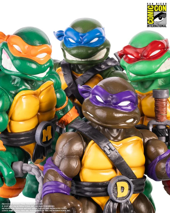Mondo Teenage Mutant Ninja Turtles Undercover Turtles Soft Vinyl Figures 4-Pack – SDCC 2026 Exclusive