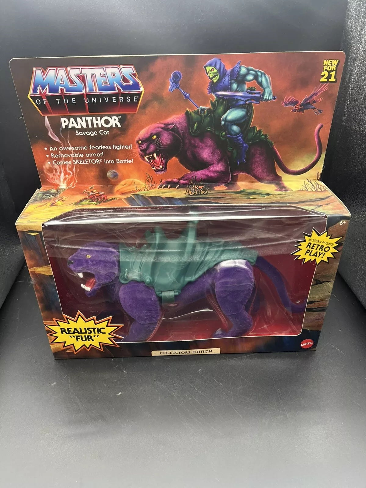 Masters of The Universe Origins Panthor Realistic Fur Figurine