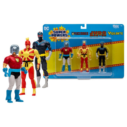 DC Super Powers Peacemaker, Judo Master, and Vigilante 4.5" Action Figure Set 3-Pack