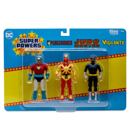 DC Super Powers Peacemaker, Judo Master, and Vigilante 4.5" Action Figure Set 3-Pack