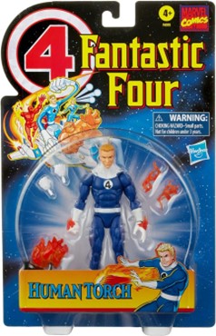 Marvel Hasbro Legends Series Fantastic Four Retro Human Torch