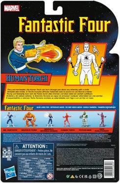 Marvel Hasbro Legends Series Fantastic Four Retro Human Torch