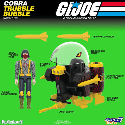 G.I. Joe Super7 ReAction+ Cobra Trooper & Trubble Bubble - Python Patrol Super7 Exclusive