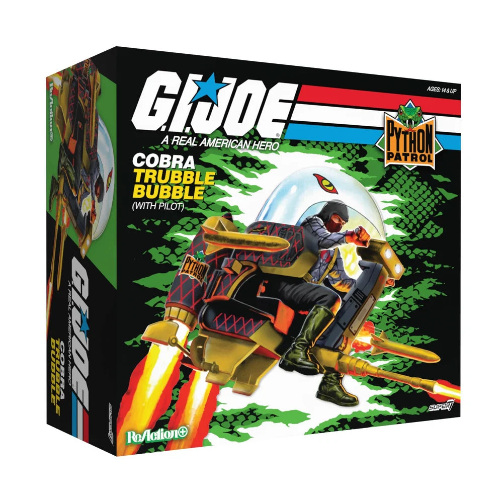 G.I. Joe Super7 ReAction+ Cobra Trooper & Trubble Bubble - Python Patrol Super7 Exclusive