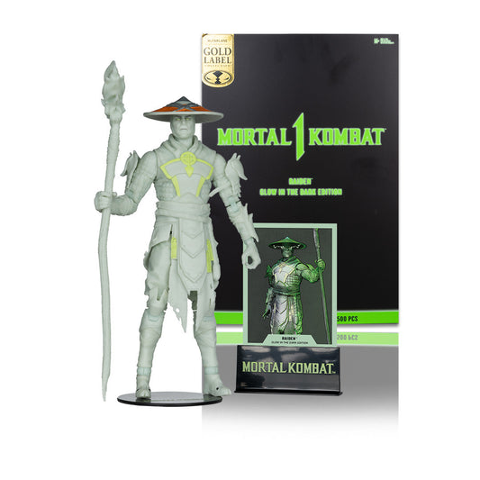 Mortal Kombat – Raiden Glow In The Dark Edition Gold Label 7" Figure