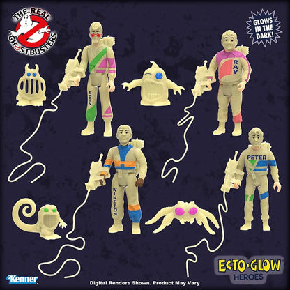 Ghostbusters Kenner Classics Ecto‑Glow Heroes Collector’s Set (4‑Pack)